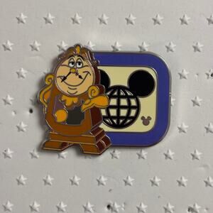 2025 Walt Disney World Wave B Hidden Mickey Disney 'D' Cogsworth Pin